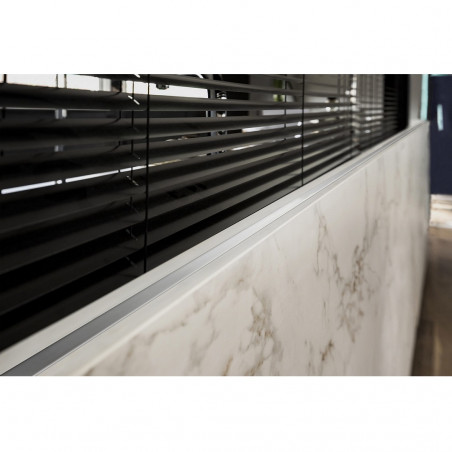Listello acero inoxidable esmerilado Royal 10mm 2.20 mts
