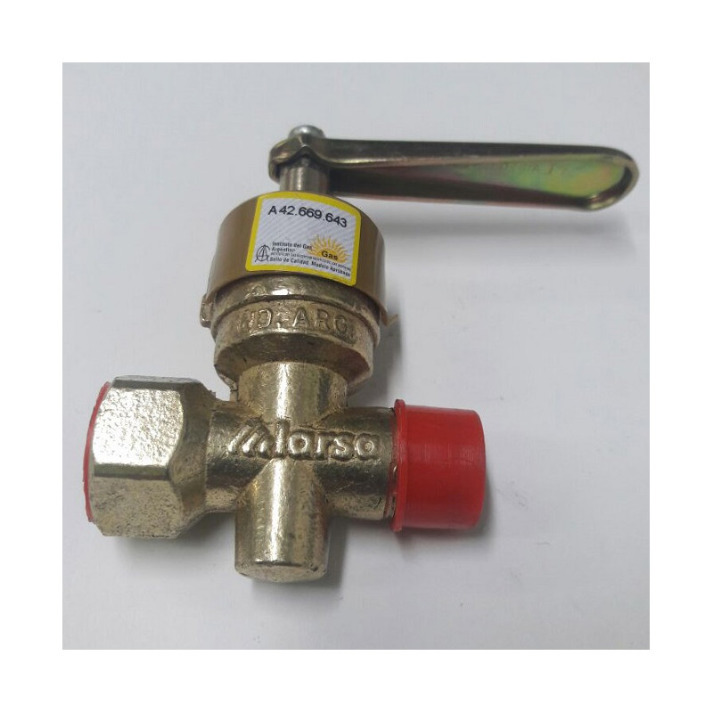 Llave para gas bronce macho hembra 1"