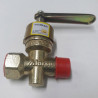 Llave para gas bronce macho hembra 1"