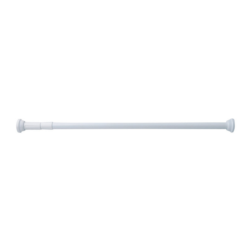 Barral extensible recto cortina baño blanco Gloa