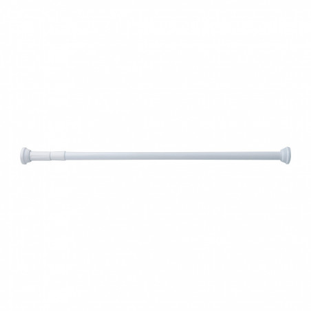 Barral extensible recto cortina baño blanco Gloa