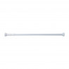 Barral extensible recto cortina baño blanco Gloa