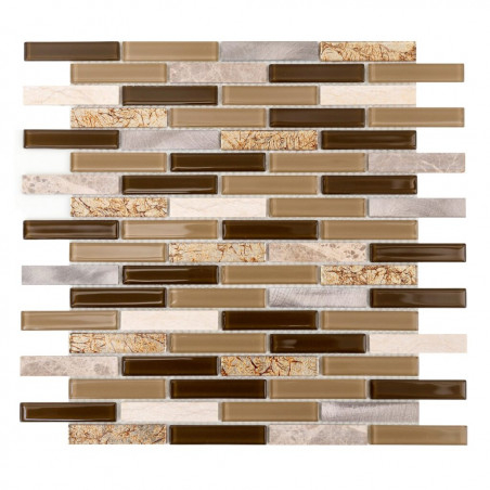 malla revestimiento Dubai 4 strips 30 x 30cm Misiones