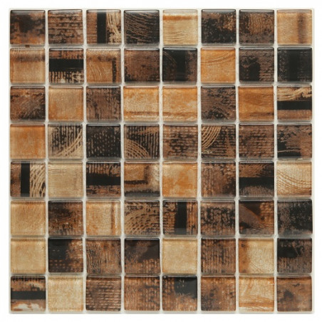 Malla de vidrio Prana Dorada 30 x 30cm Krystales