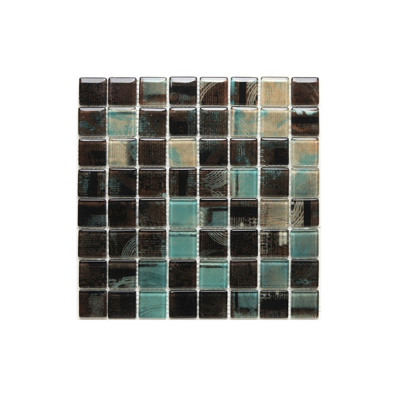 Malla de vidrio Prana Turquesa 30 x 30cm Krystales