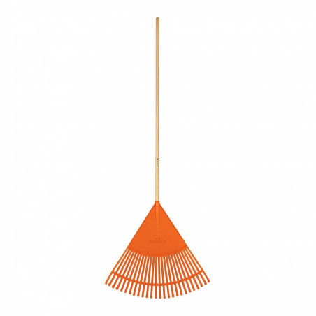 Barrehojas plastico 26 dientes mango madera 48" Truper
