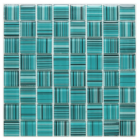 Malla de vidrio Selecto Turquesa 30 x 30cm Krystales