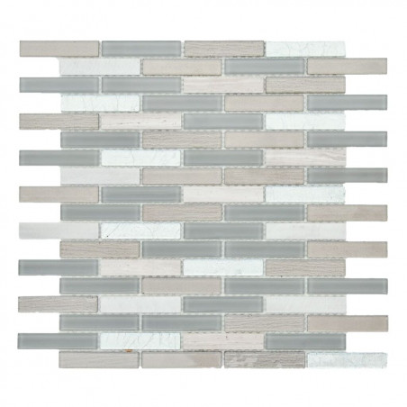 malla revestimiento Shiraz 4 Strips 30 x 30cm Misiones