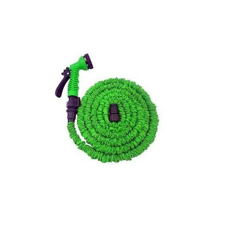 Rollo 23mts manguera latex expandible con pistola de riego