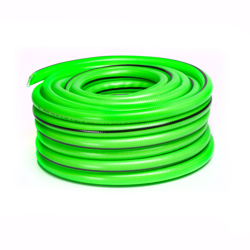 Rollo 25mts manguera para riego antitorsion 1/2" PVC Kushiro