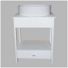 Mueble para baño Maral abierto con tapa 50cm sin bacha