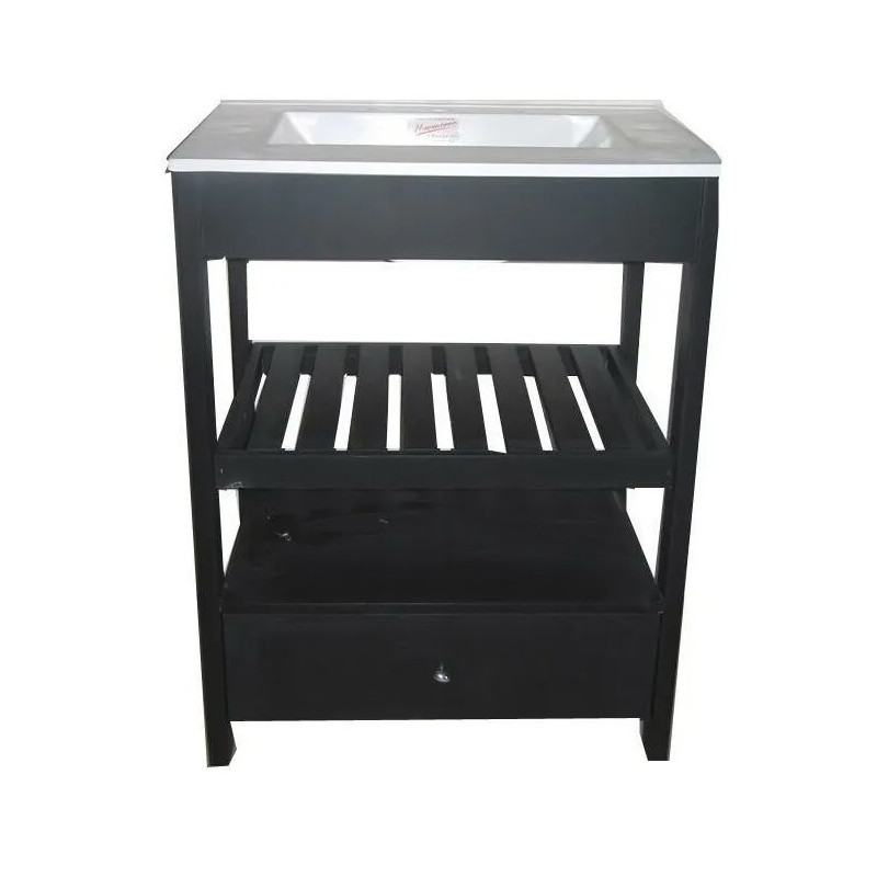 Mueble para baño Maral abierto Deck wengue 60cm IG