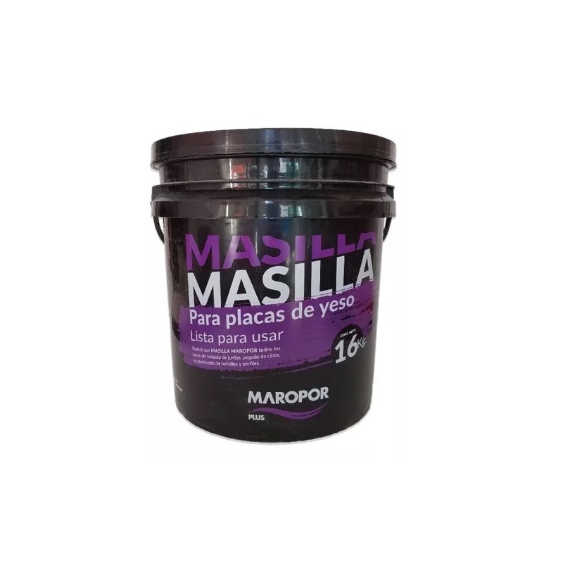 Masilla para placas de yeso lista para usar 16 kg Maropor