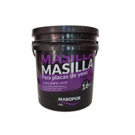 Masilla para placas de yeso lista para usar 16 kg Maropor