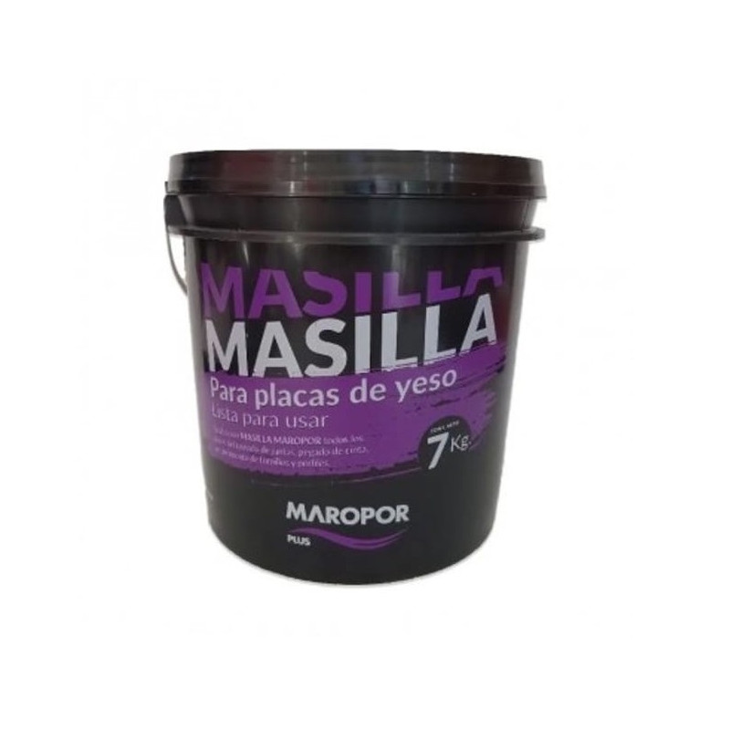 Masilla para placas de yeso lista para usar 7 kg Maropor