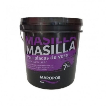 Masilla para placas de yeso lista para usar 7 kg Maropor