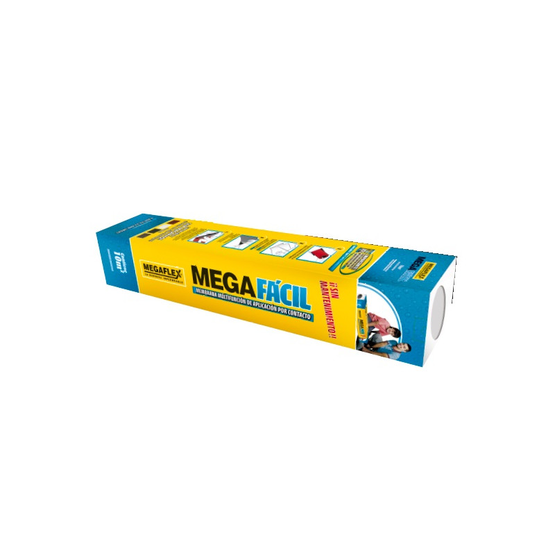 Rollo membrana Megafacil 10 blanca con fijador 4 lts