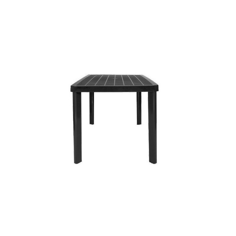 Mesa plastica Margarita negra 135 x 80cm Voss2000