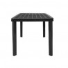 Mesa plastica Margarita negra 135 x 80cm Voss2000