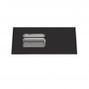 Mesada MS 120x60 cm bacha acero inox sin zocalo negra