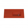 Mesada MS 120x60 cm con bacha integral der y zocalo roja