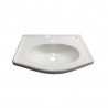 Mesada vanitory MS 50 cm 1 agujero blanca