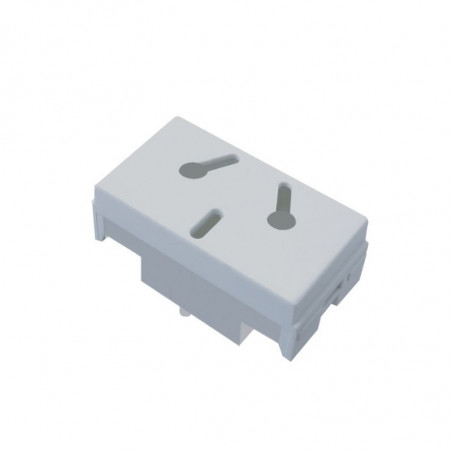 Modulo toma binorma 10A blanco Spot