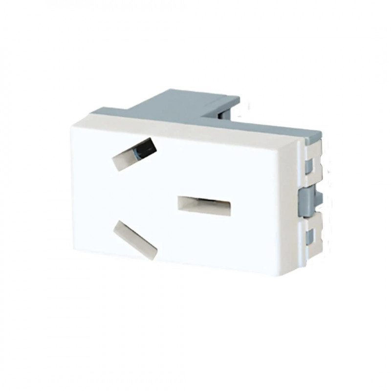 modulo toma + tierra 20A blanco Verona