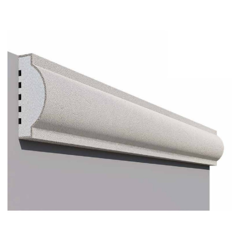 Moldura ME5 para exterior con revestimiento 12x5 cm