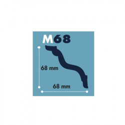 Moldura poliestireno M68...