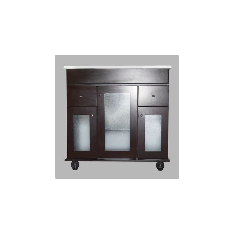 Mueble para baño Maral wengue 80 con mesada IG