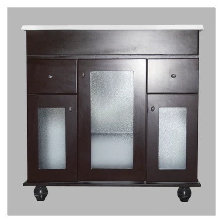 Mueble para baño Maral wengue 80 con mesada IG