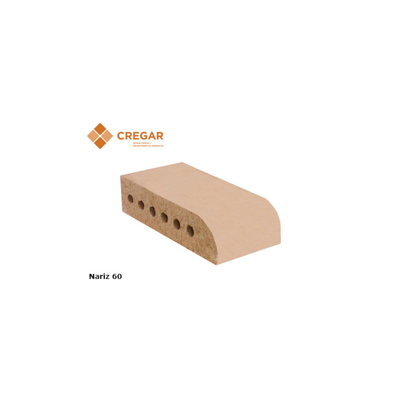 Nariz refractario 229 x 114 x 60mm Cregar