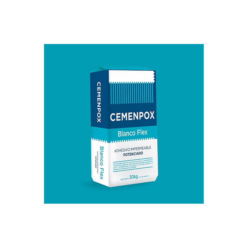 Bolsa pegamento blanco flex 30 kg Cemenpox