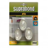 3 Perchas ovaladas 54mm transparente Suprabond