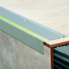 Nariz de escalon aluminio Luminoso 23 x 45mm mate Atrim