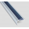Nariz de escalon aluminio con inserto de PVC 31 x 46mm Atrim