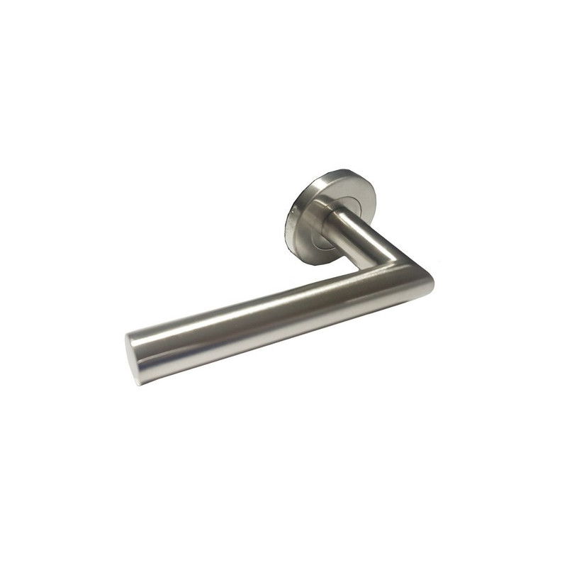 Picaporte Santa Fe doble balancin aluminio satinado