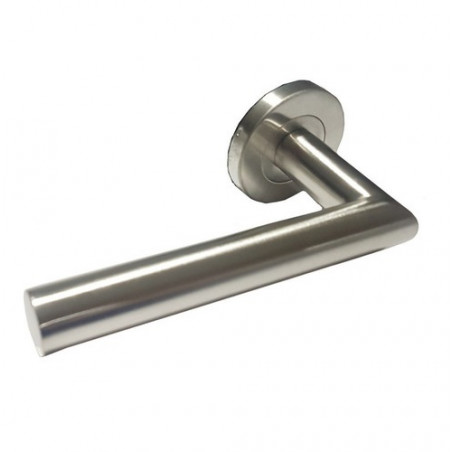 Picaporte Santa Fe doble balancin aluminio satinado