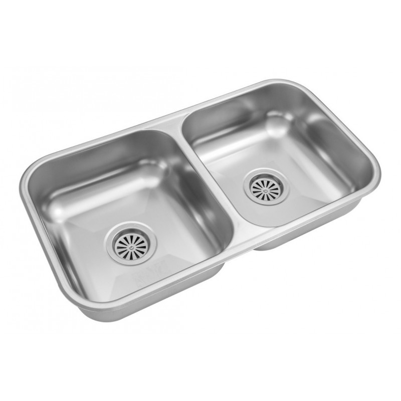 Pileta doble CC37 acero inox 430 Johnson Acero