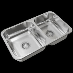 Pileta doble R63 acero inox...