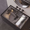 pileta vanitory Danna acero inox Johnson Acero