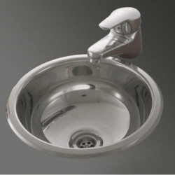 Pileta vanitory O250L acero...