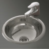 Pileta vanitory O250L acero inox 304 Johnson Acero