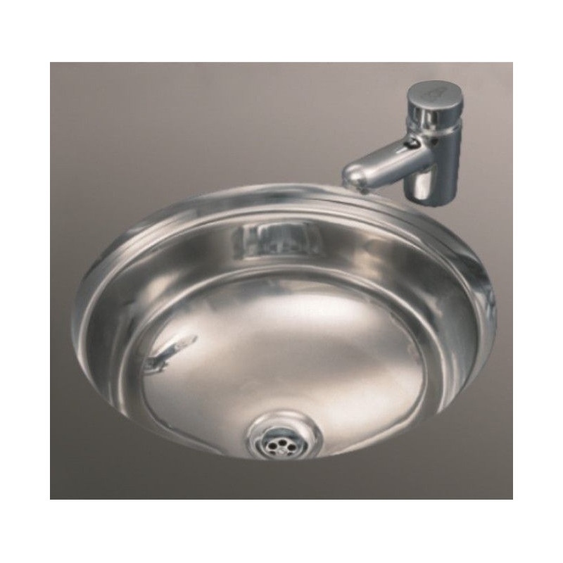 Pileta vanitory O300L acero inox 304 Johnson Acero