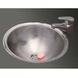 Pileta vanitory O340L acero...