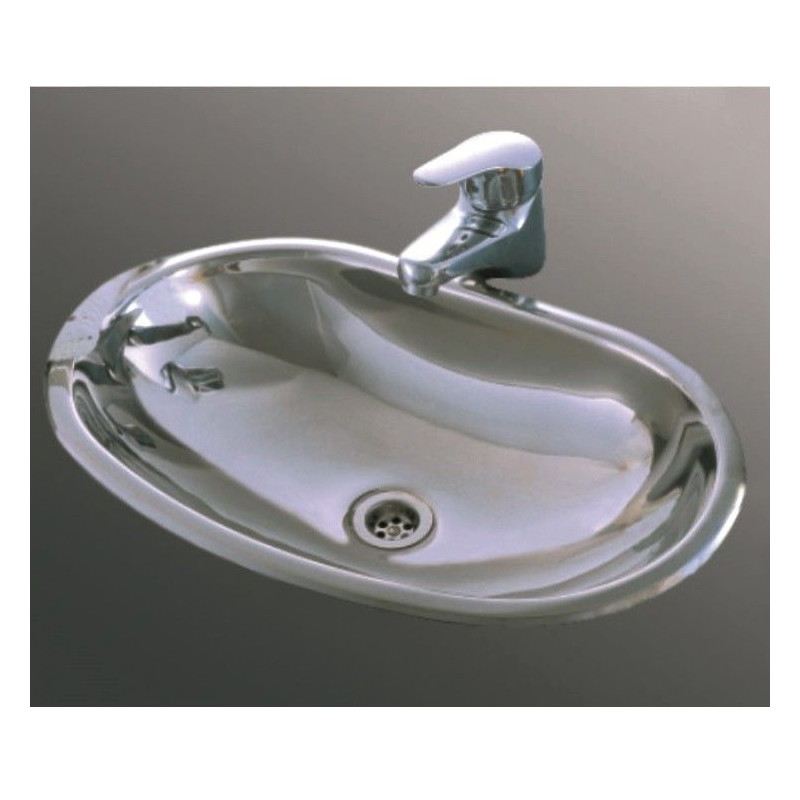 Pileta vanitory OV440L acero inox 304 Johnson Acero