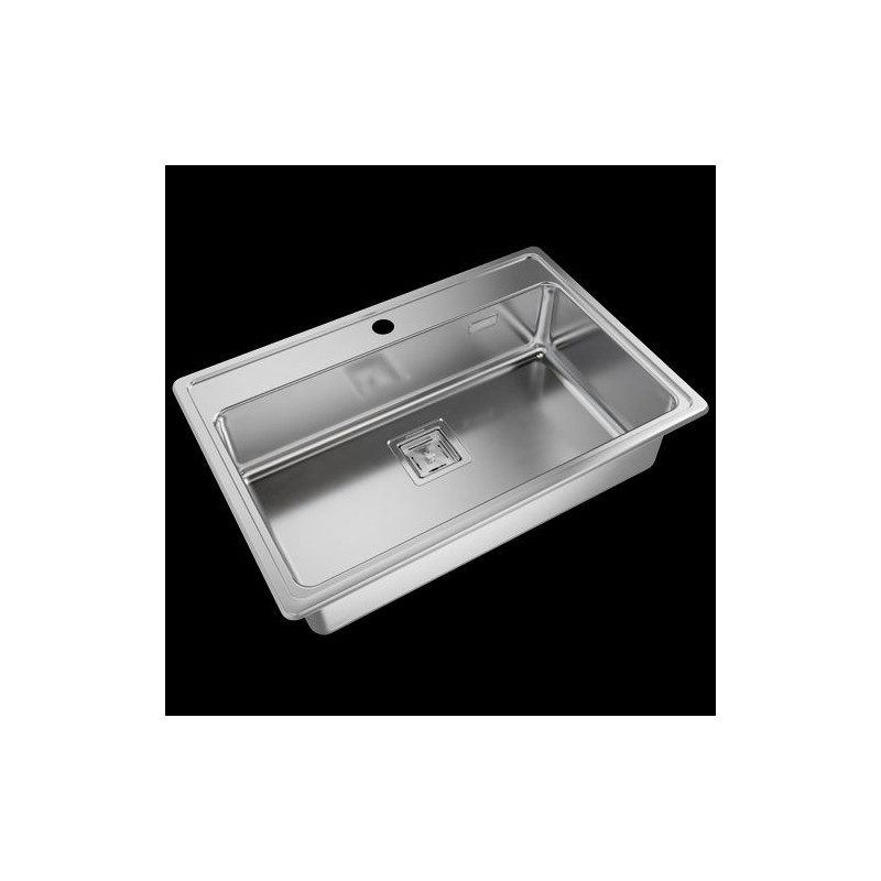 Pileta Quadra Max Q71 A acero inox 304 Johnson Acero