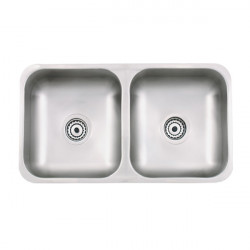 Pileta doble acero 304 306...