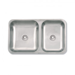 Pileta doble acero 430 105E...